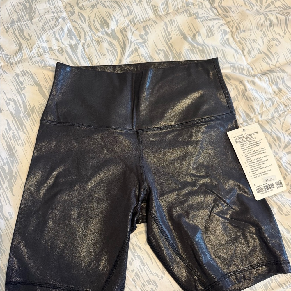Lululemon High-Rise Metallic Black Women’s Shorts